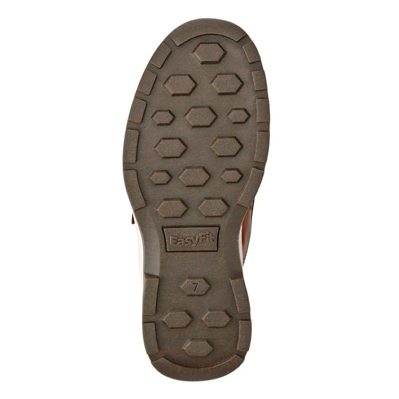 Wide-Fit Touch-Fasten Shoes - CALLUM / 326 961 - Cognac