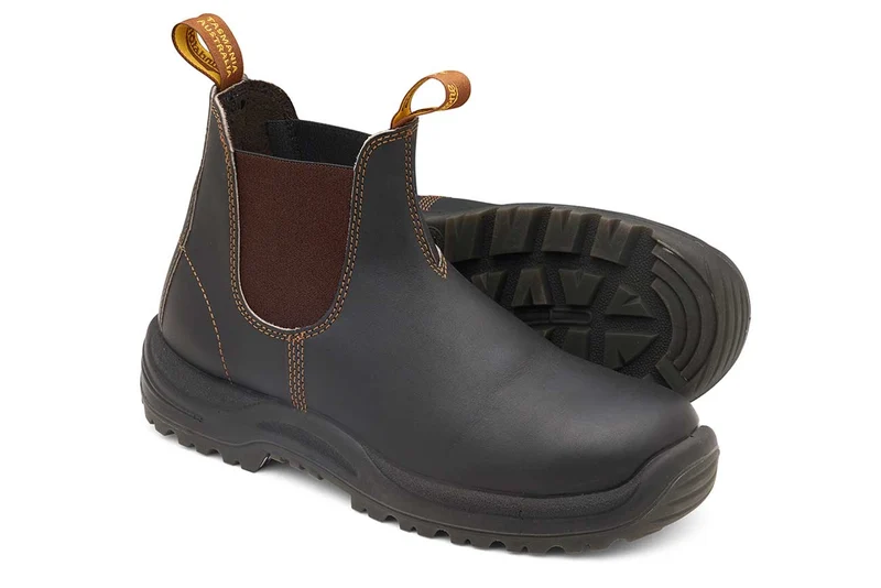Blundstone Unisex 192 Xtreme Safety Series Stiefel aus ölgegerbtem Leder | Robustes Braun