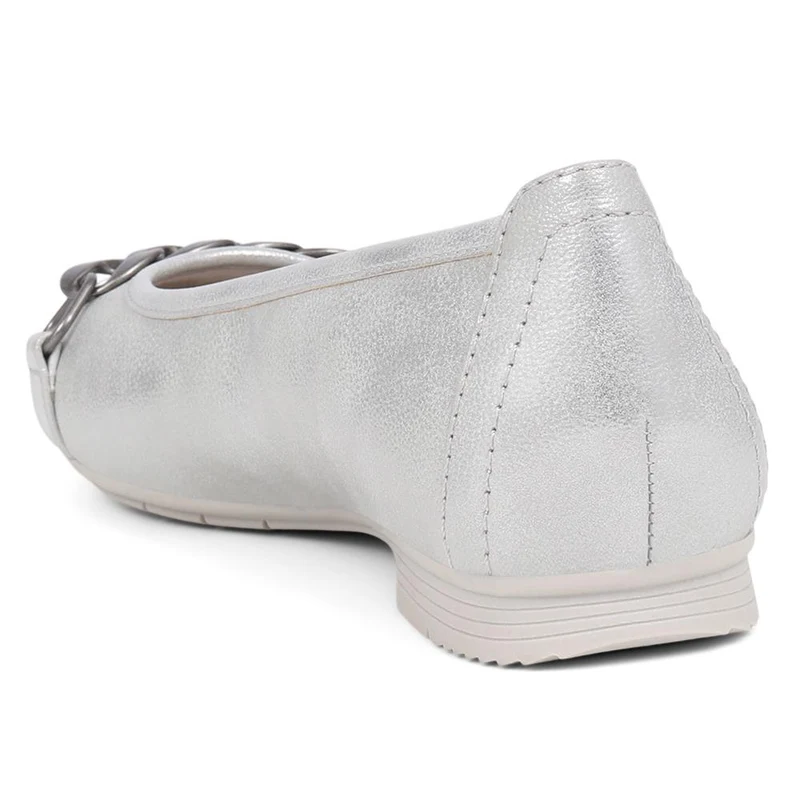 Slip-On Smart Ballet Pumps - JANSP38001 / 324 092 - Silver