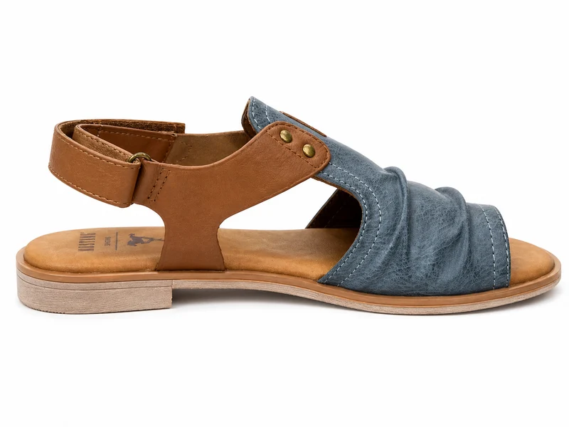 Mustang Damen-Sandalen zum Hineinschlüpfen | Jeans