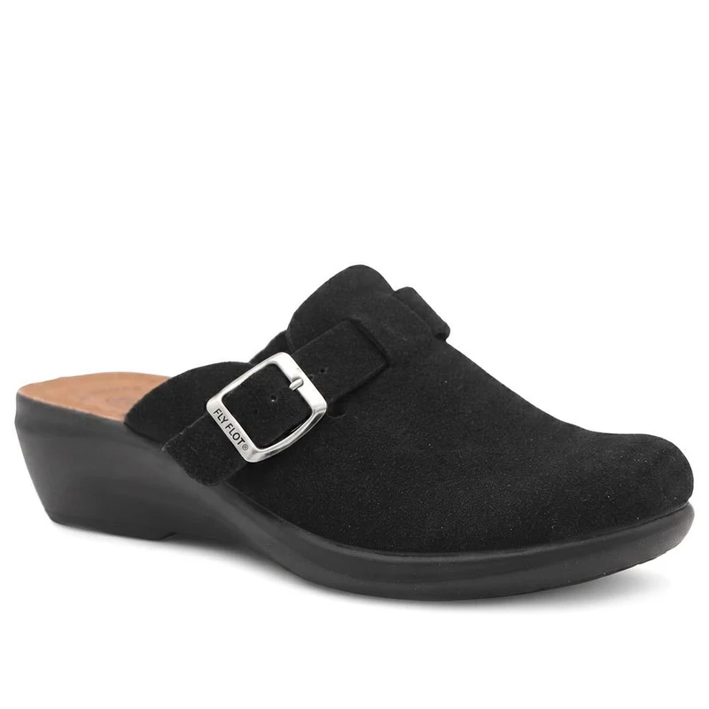 Fly Flot Buckle Detail Mules - FLY44004 / 329 601 - Black