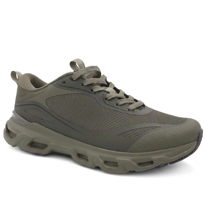 Memory Foam Slip On Sport Trainers - SUNCH44003 / 330 292 - Khaki