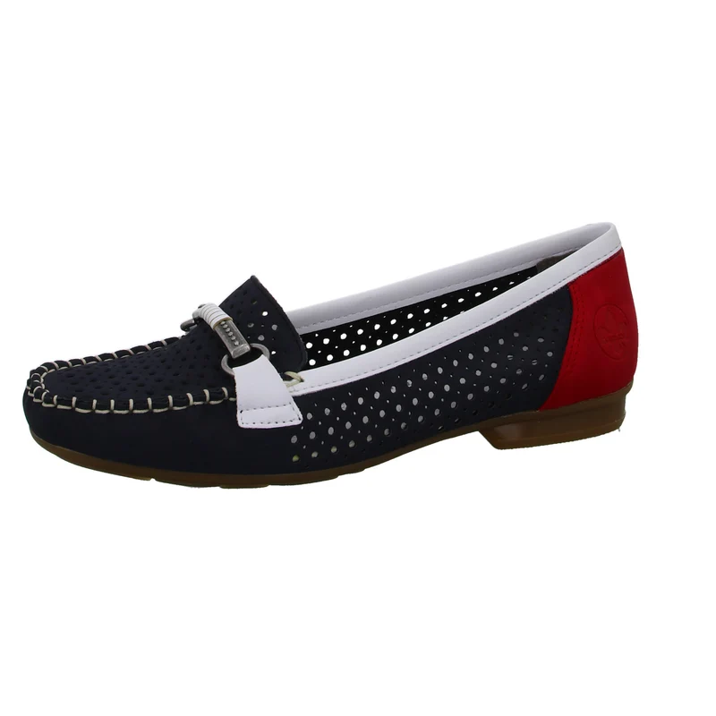 Rieker Slipper/Kletthalbschuh luftdurchlässig (durchbrochenes/geflochtenes Obermaterial)