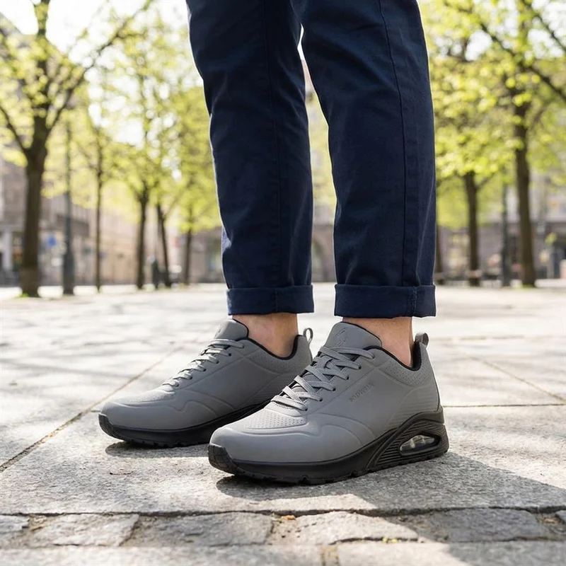 Grippy Lace-Up Trainers - BOJIE41019 / 327 054 - Grey