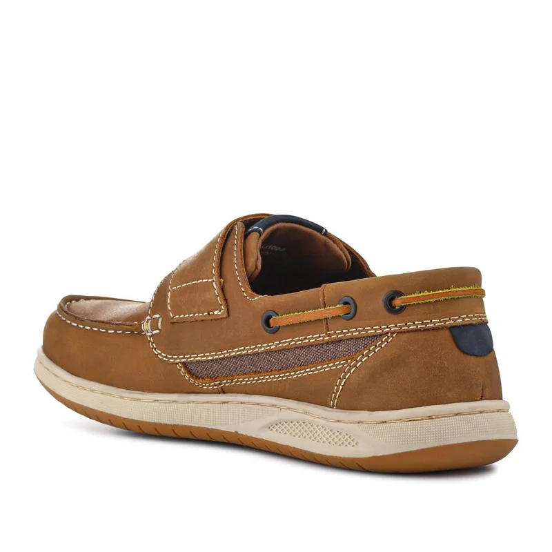 Leather Touch-Fastening Monk Shoes - SHAFI41000 / 327 095 - Brown