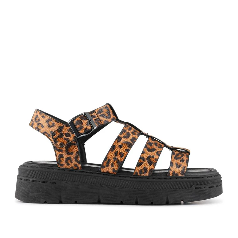 Chunky Buckle-Fasten Sandals - BELWOIL41053 / 327 122 - Leopard