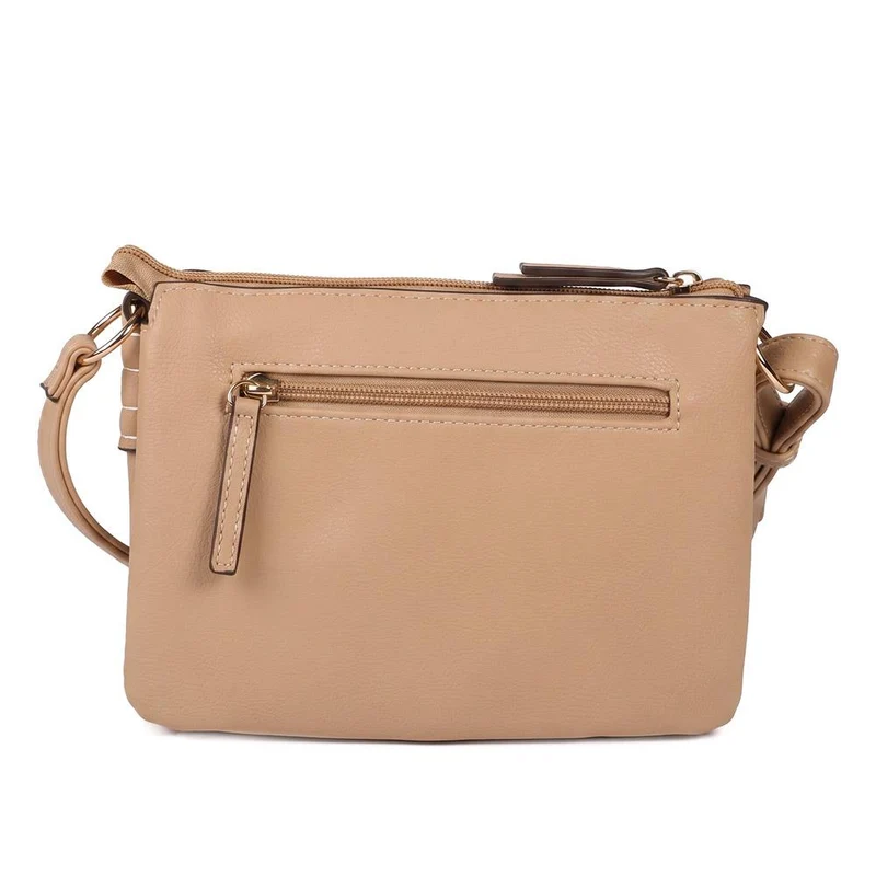 Gabor Zip Fasten Multi Pocket Crossbody Bag - GABC44051 / 330 517 - Camel