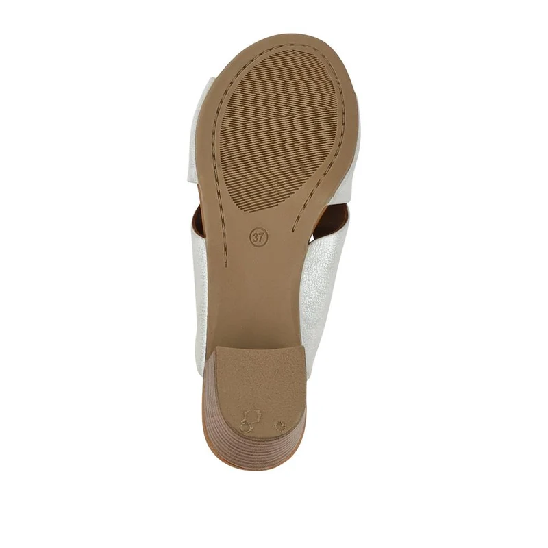 Smart Leather Mules - BELMET41004 / 327 230 - White
