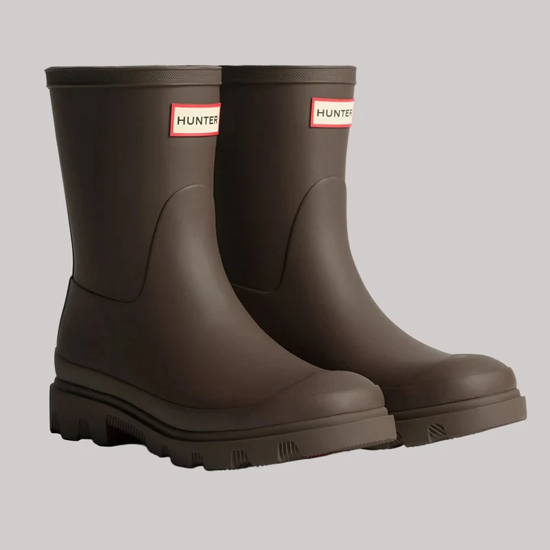 Hunter Herren-Kurzstiefel Downpour | Schokoladenbraun