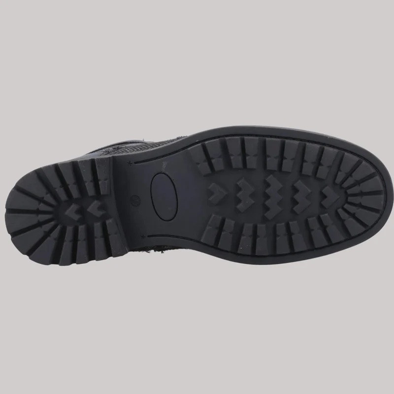 Hunter Herren-Brogue-Stiefelette | Schwarz