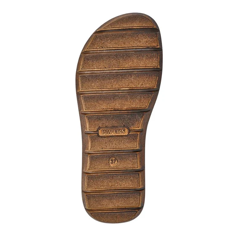 Leather Dual-Fastening Sandals - LUCK41011 / 327 393 - Navy