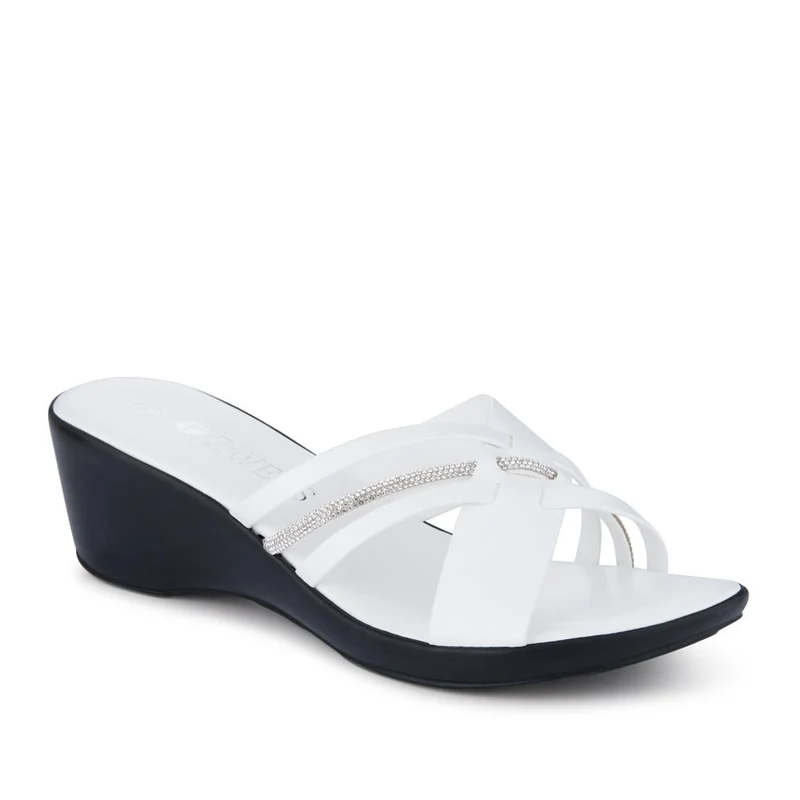 Wedge-Heeled Mules - NUOV41002 / 327 461 - White