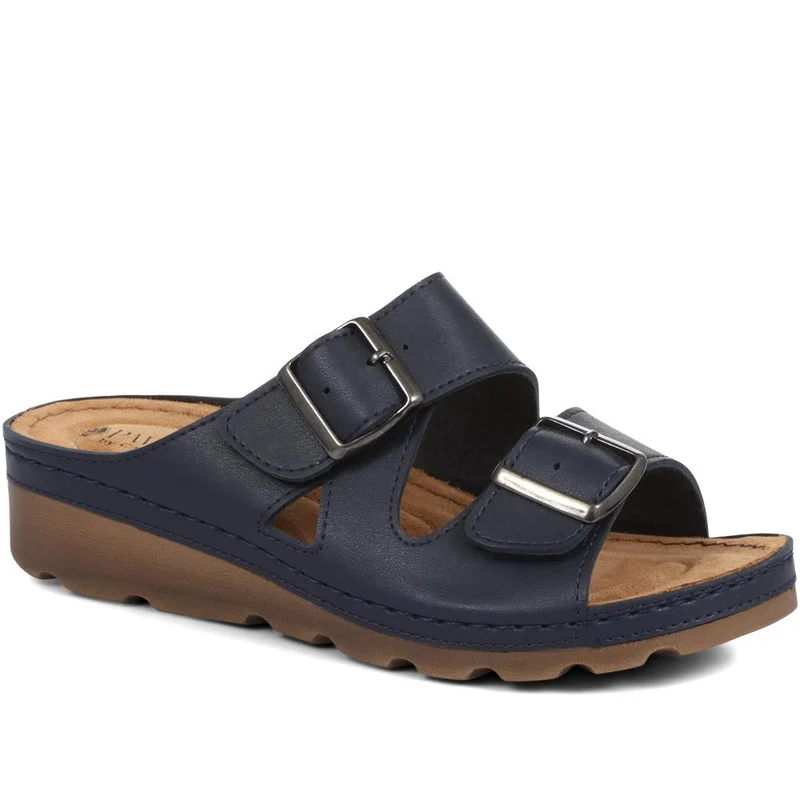 Adjustable Mule Sandals - SERAY33003 / 319 953 - Navy