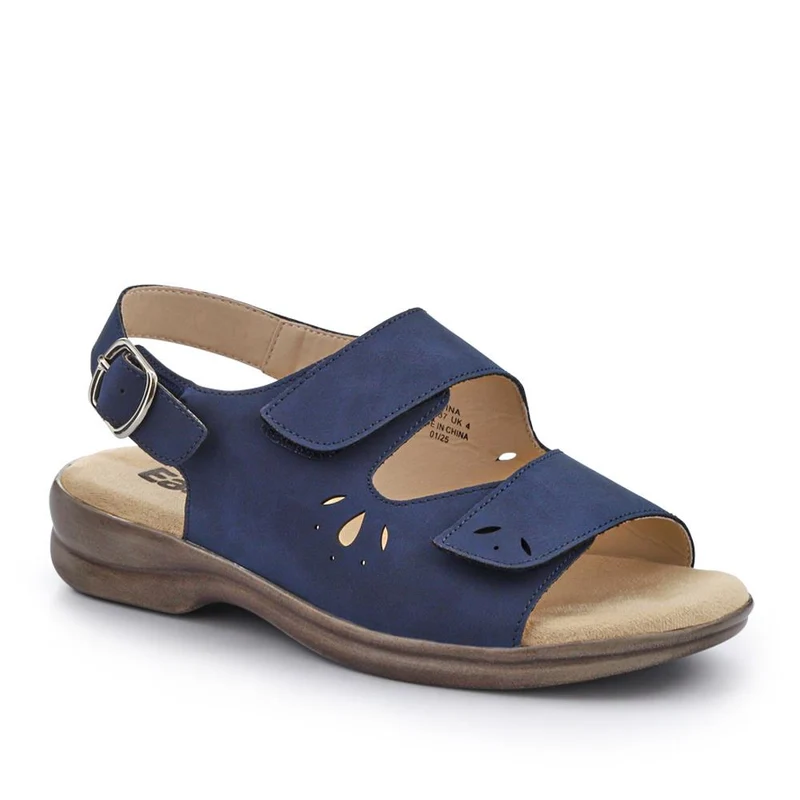 Extra-Wide Fit Adjustable Slingback Sandals - DIVINA / 321 458
