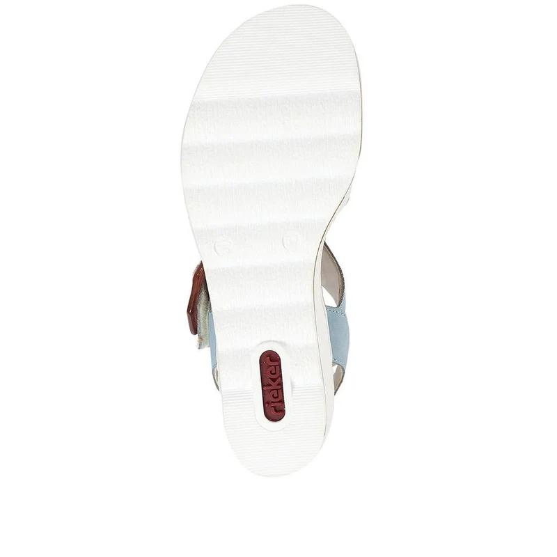 Dual-Fitting Wedge Sandals - RKR33521 / 319 715 - White-Blue