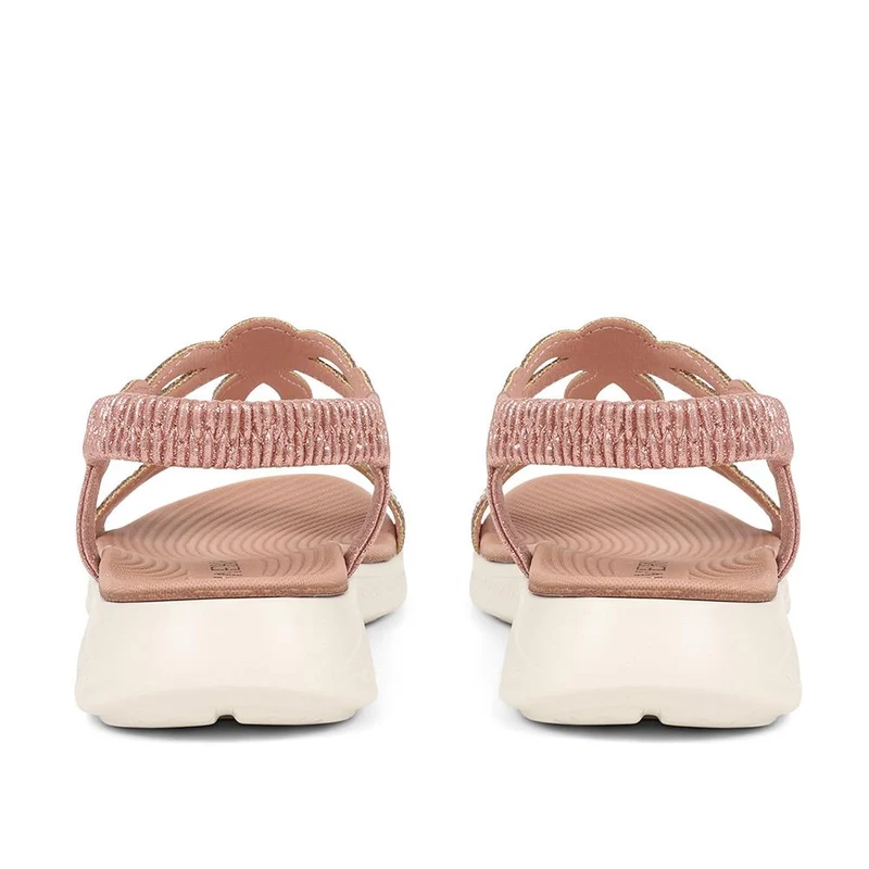 Embellished Flatform Sandals - BAIZH37045 / 323 379 - Pink