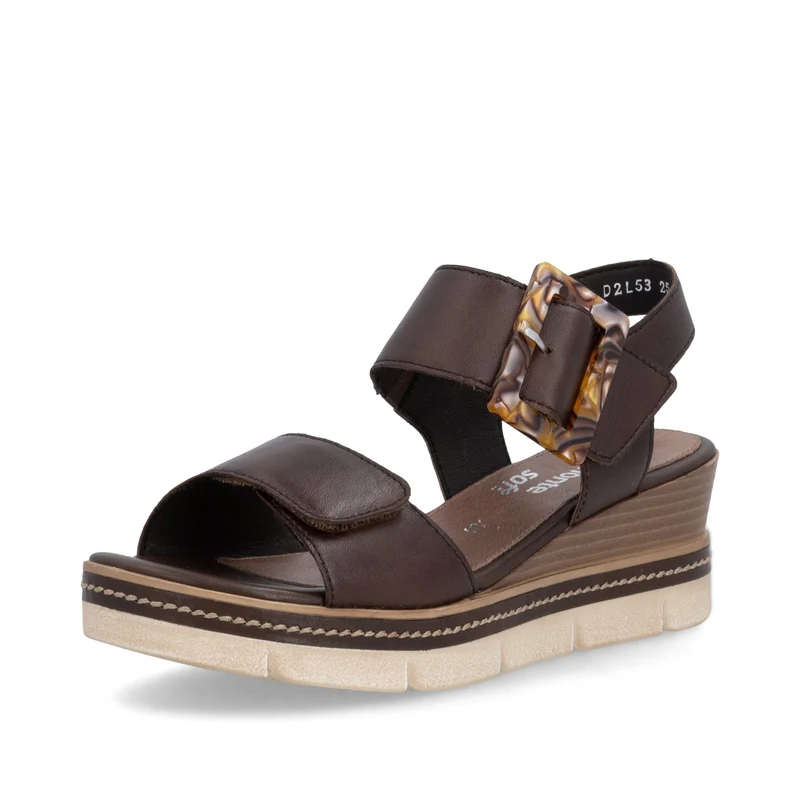 Remonte Damen-Keilsandalen | Braun