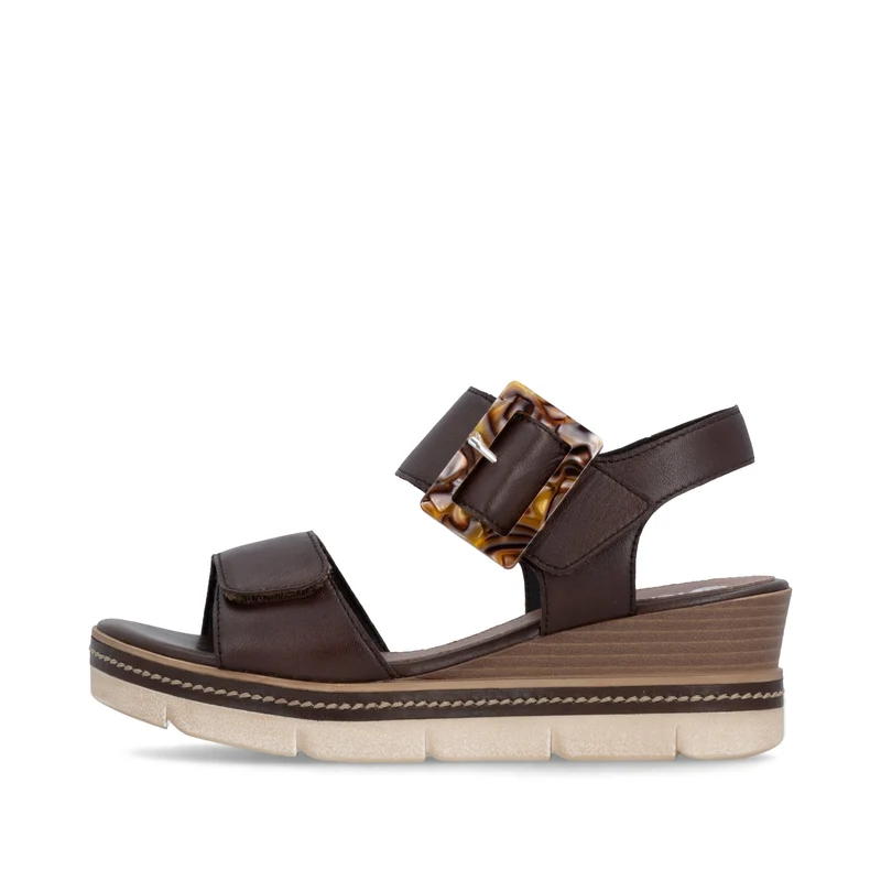 Remonte Damen-Keilsandalen | Braun