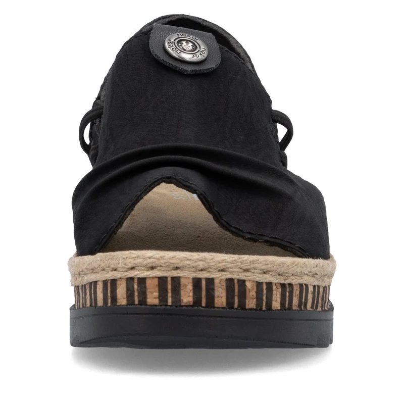 Rieker Damen-Keilsandalen | Schwarz