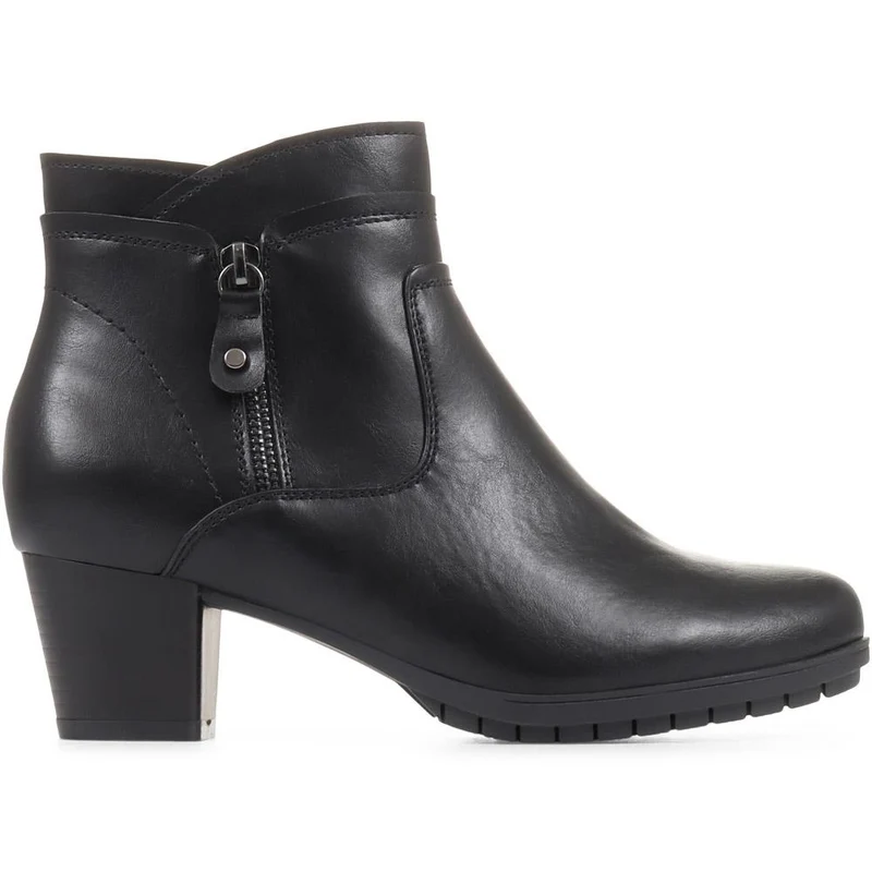 Block Heel Ankle Boots - WOIL36021 / 322 624 - Black