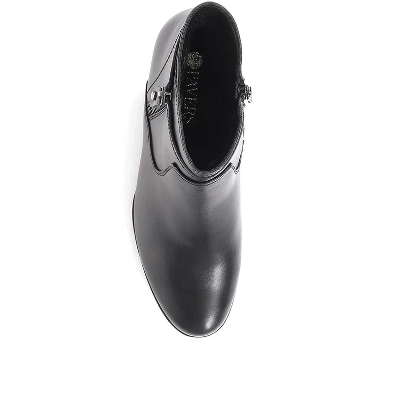 Block Heel Ankle Boots - WOIL36021 / 322 624 - Black