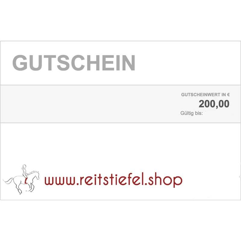Reitstiefel.Shop Geschenkgutschein