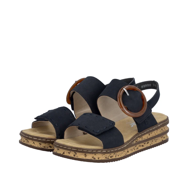 Rieker Damen-Keilsandalen | Blau