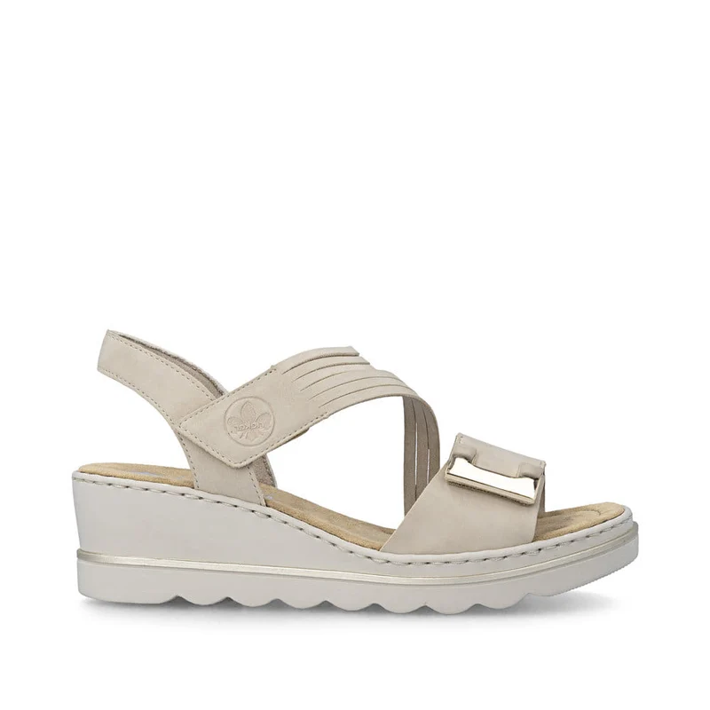 Rieker Damen-Keilsandalen | Beige