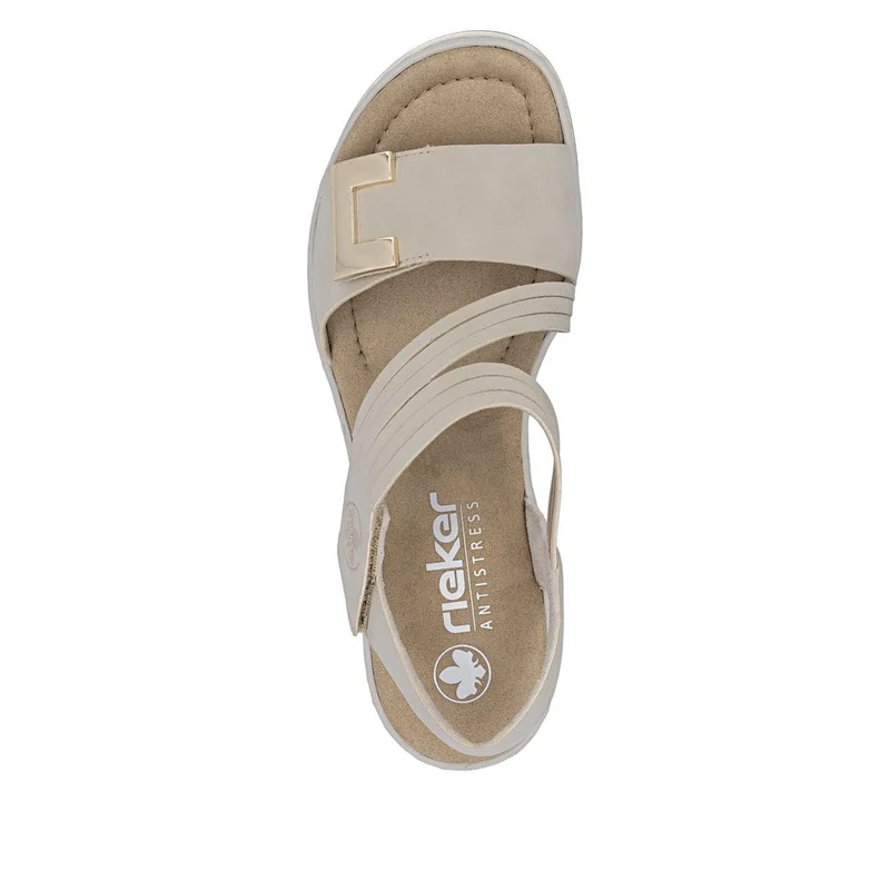 Rieker Damen-Keilsandalen | Beige