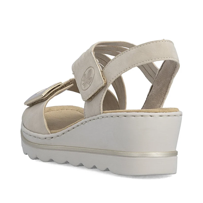 Rieker Damen-Keilsandalen | Beige