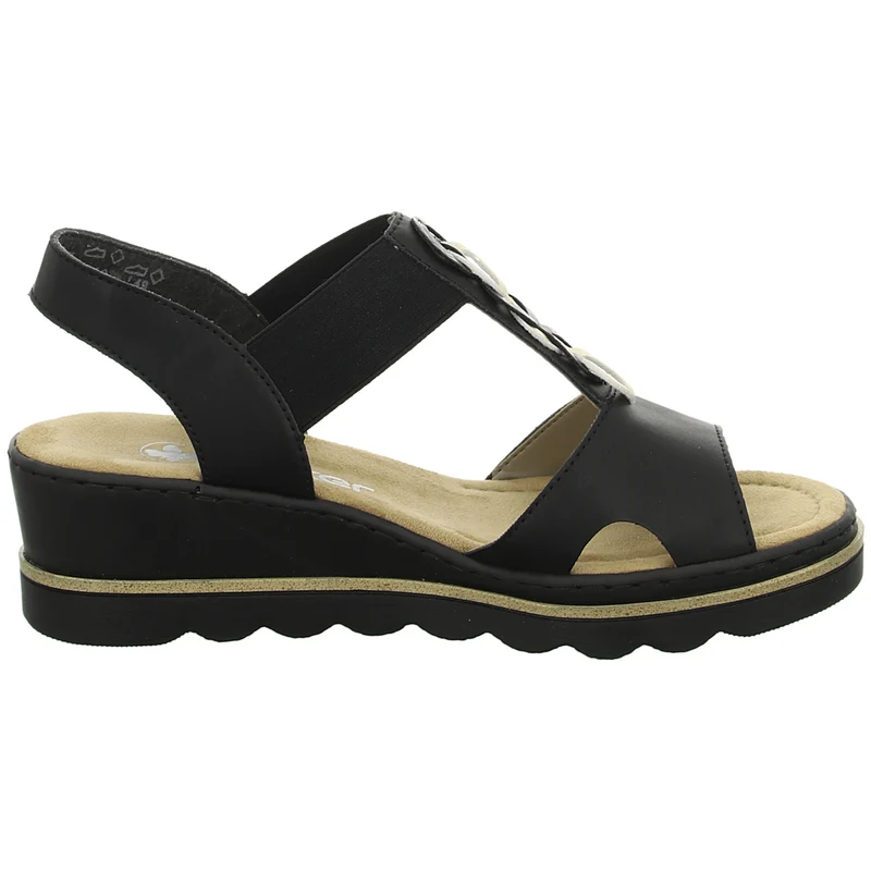 Rieker Keil Sandalette ab 30mm Sohlenhöhe