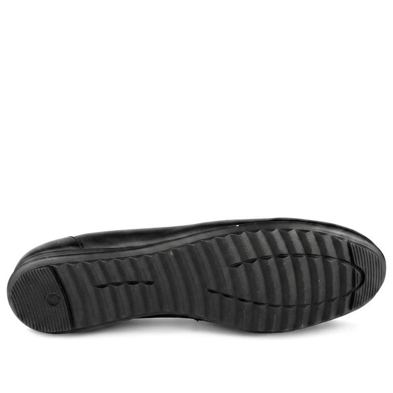 Smart Leather Lightweight Ballet Flats - RNB44009 / 329 773 - Black