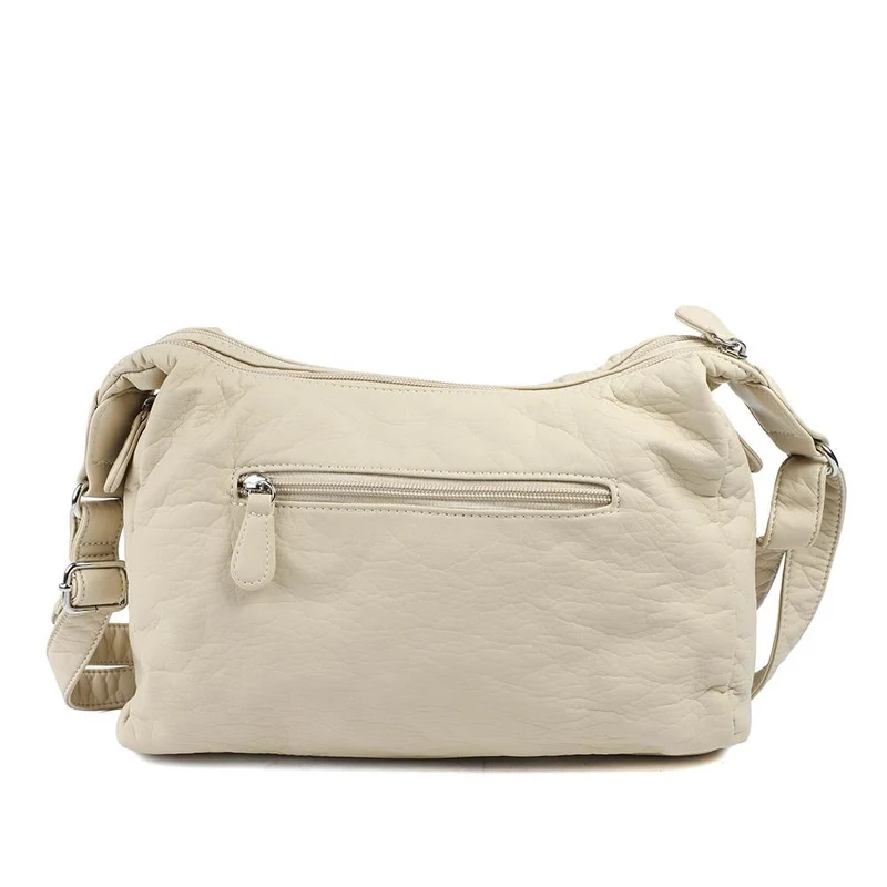 Multi-Pocket Crossbody Bag - WAHT42000 / 328 376 - Cream