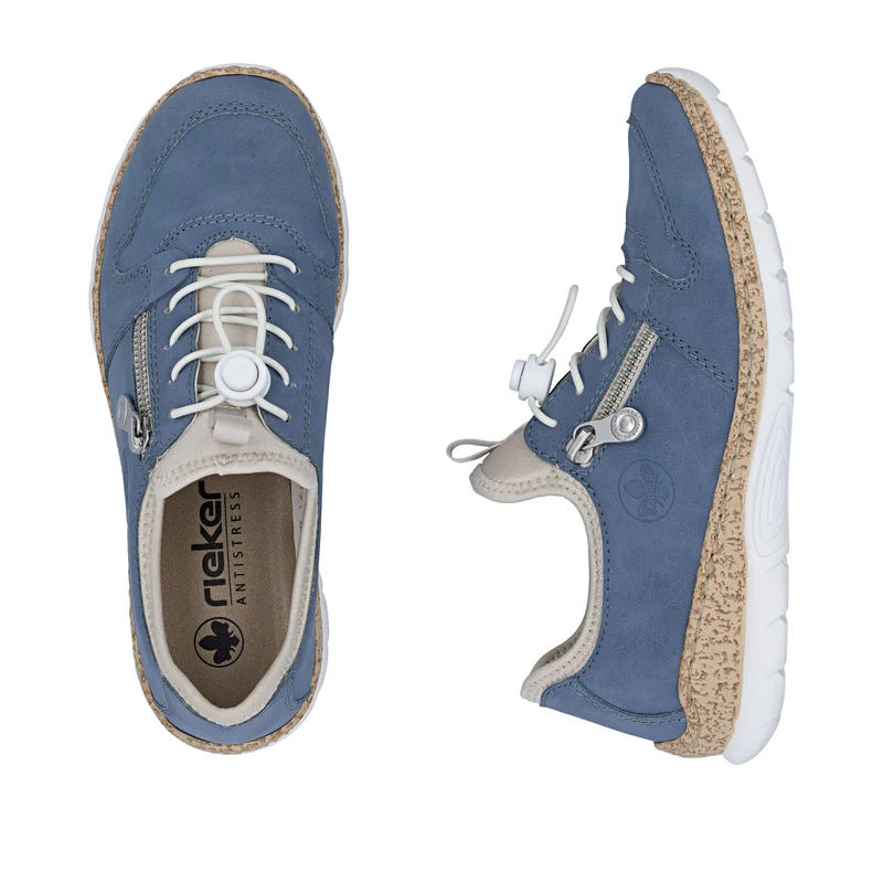 Rieker Damen-Sneaker zum Hineinschlüpfen | Blau