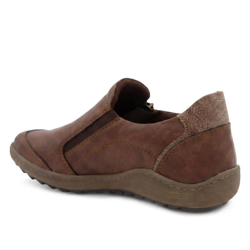 Smart Zip Closure Shoes - WBINS44025 / 329 763 - Brown