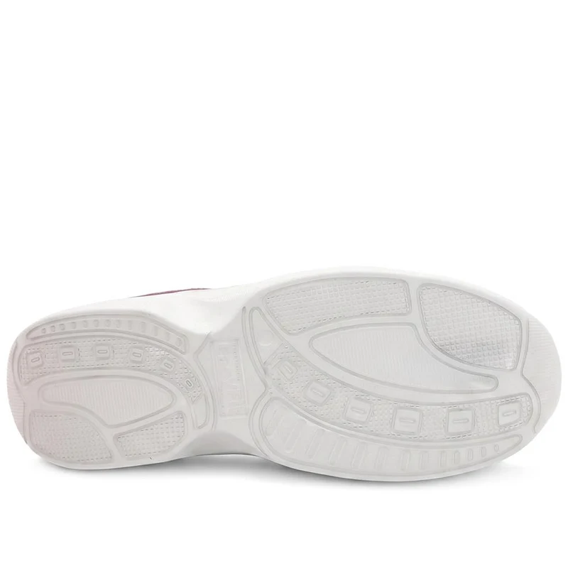 Extra Wide Breathable Slip On Trainers - LILOU / 329 940 - Burgundy