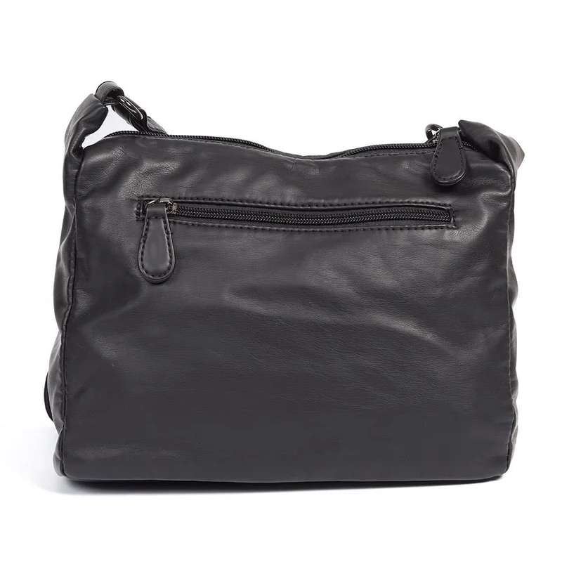 Zip-Close Shoulder Bag - WAHT40007 / 325 839 - Black