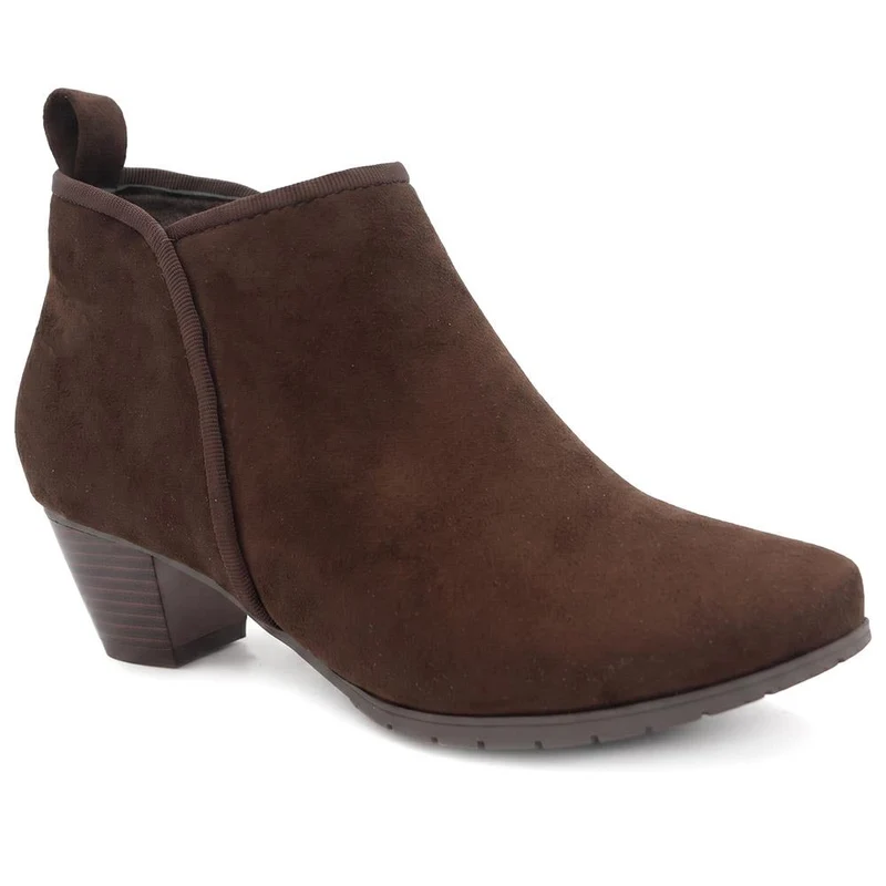 Wide Fit Smart Block Heel Ankle Boots - WBINS44003 / 329 624