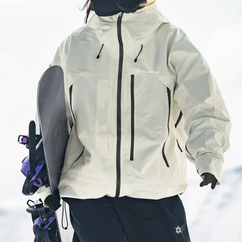 Lena | Damen Wasserdichte Ski-Jacke Winddichte Schneejacke mit Kapuze