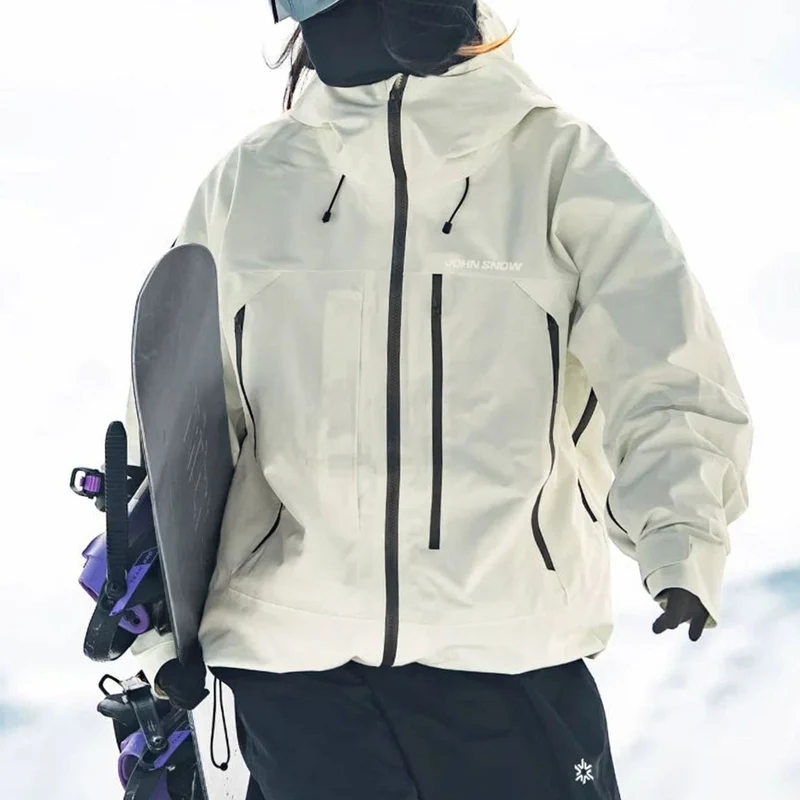 Lena | Damen Wasserdichte Ski-Jacke Winddichte Schneejacke mit Kapuze