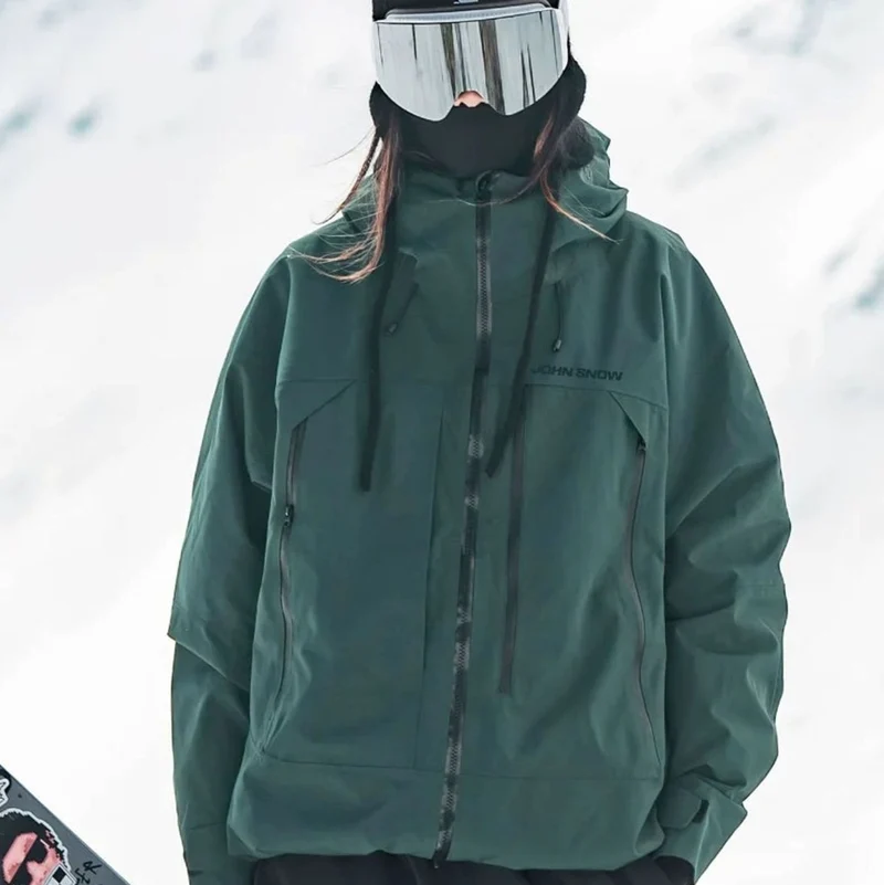 Lena | Damen Wasserdichte Ski-Jacke Winddichte Schneejacke mit Kapuze