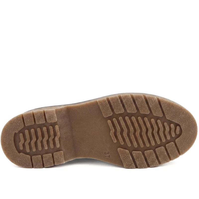 Lace-Up Leather Boots - BELYNR40001 / 326 190 - Brown