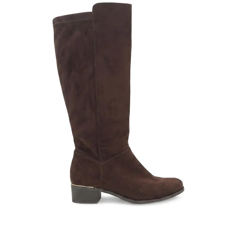Wide Fit Smart Long Boots - WOIL42040 / 327 981 - Chocolate