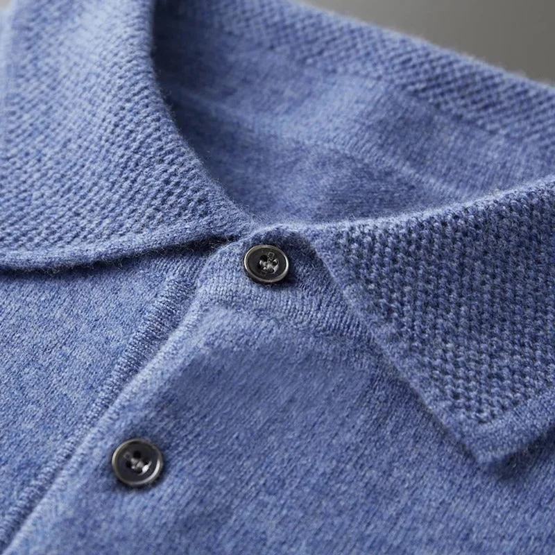 Felix | Herren Strickpullover Kaschmir Polo Business Pullover Langarm