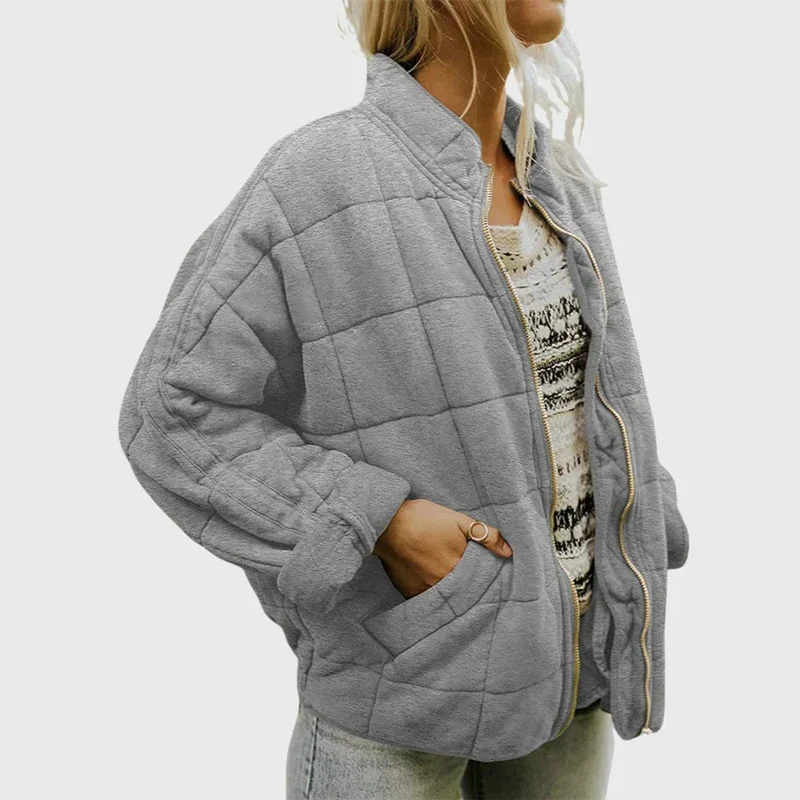 Luisa | Damen Steppjacke gesteppt mit Reißverschluss Regular Fit Übergangsjacke