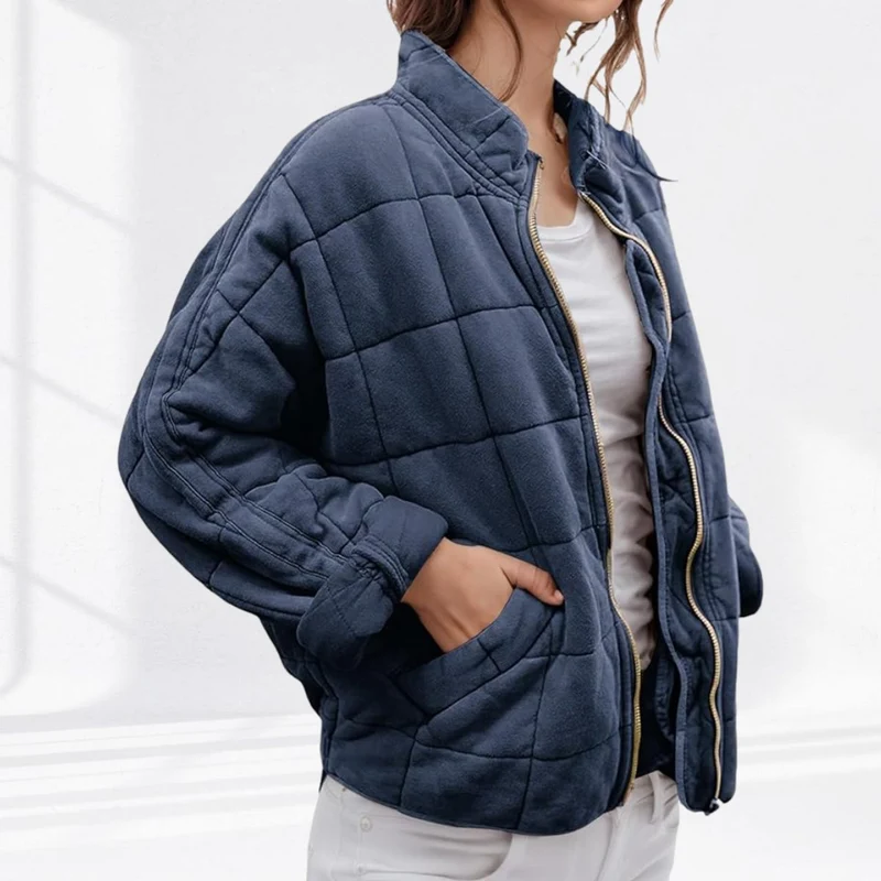 Luisa | Damen Steppjacke gesteppt mit Reißverschluss Regular Fit Übergangsjacke