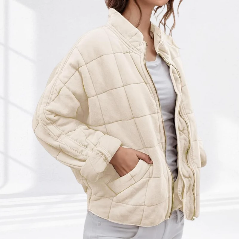 Luisa | Damen Steppjacke gesteppt mit Reißverschluss Regular Fit Übergangsjacke