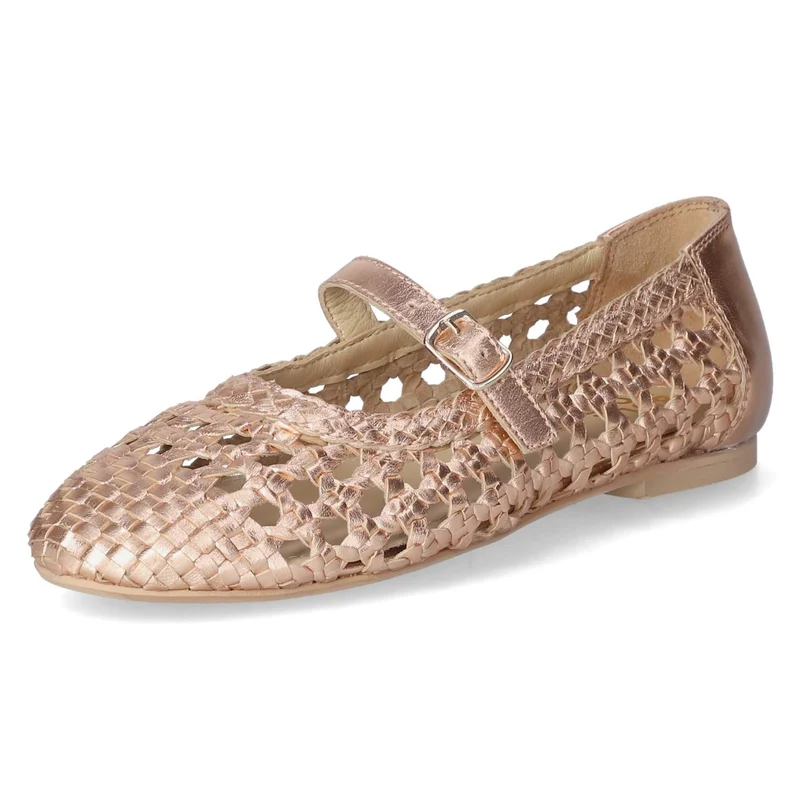 Spangenballerinas Gold
