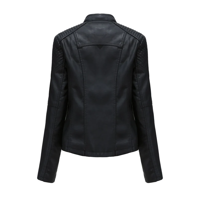 Lilian | Damen Modische Jacke mit asymmetrischem Reißverschluss
