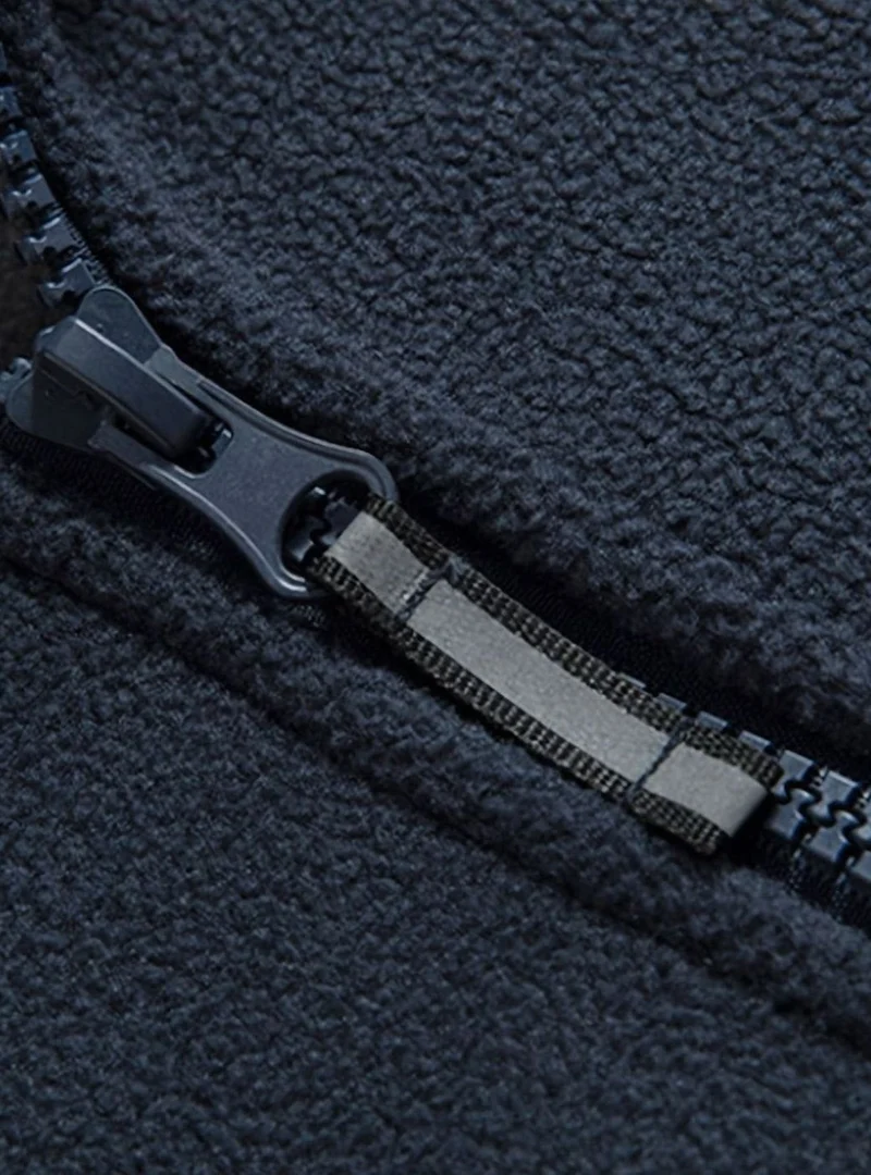 Maximilian | Herren Outdoor Fleece-Jacke mit Reißverschluss Stehkragen Wärmend